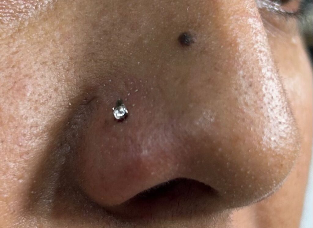 Nose piercing 